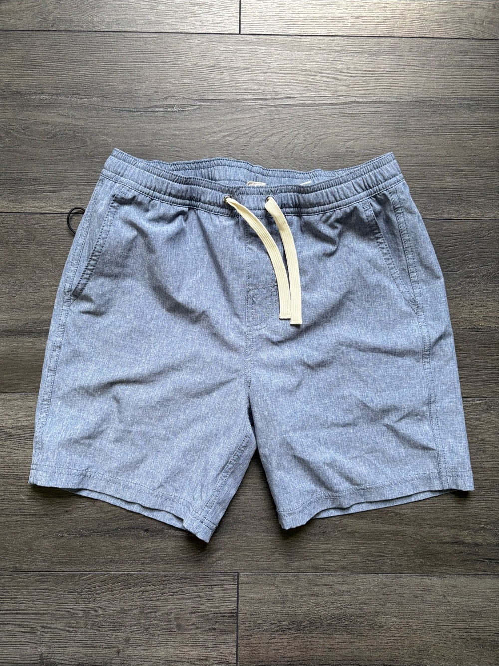 Fair Harbor Boys The One Short Heathered Blue Kids Shorts Size Large